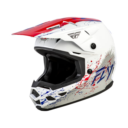 YOUTH KINETIC DRIP HELMET RED/WHITE/BLUE YM - 73-8681YM