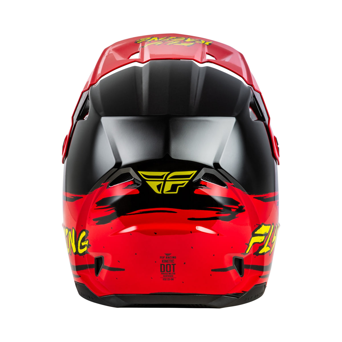 YOUTH KINETIC SURGE HELMET BLACK/RED/YELLOW YL - 73-8726YL-1