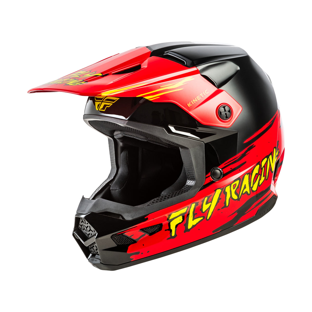 YOUTH KINETIC SURGE HELMET BLACK/RED/YELLOW YS - 73-8726YS