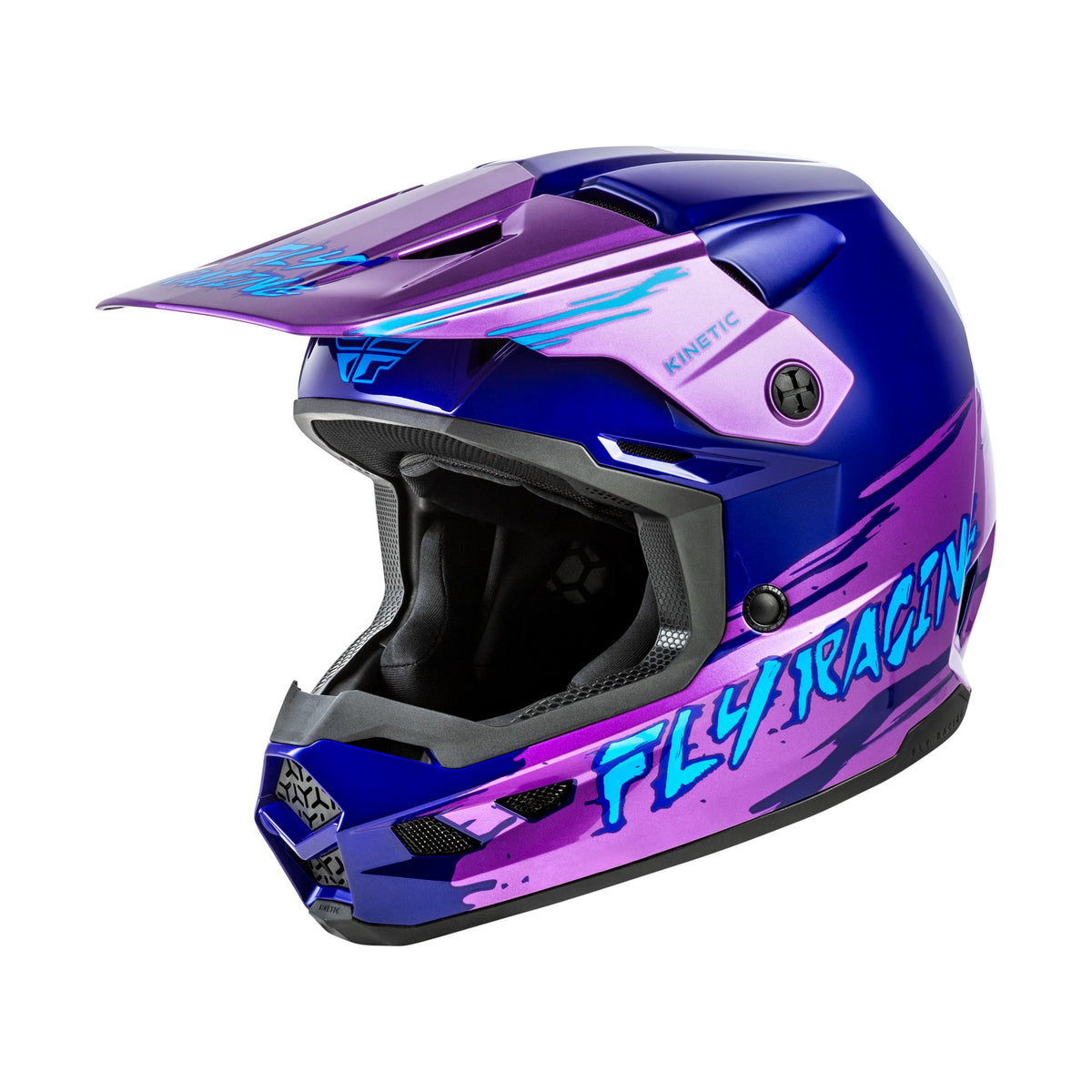 YOUTH KINETIC SURGE HELMET PINK/PURPLE/TEAL YS - 73-8727YS