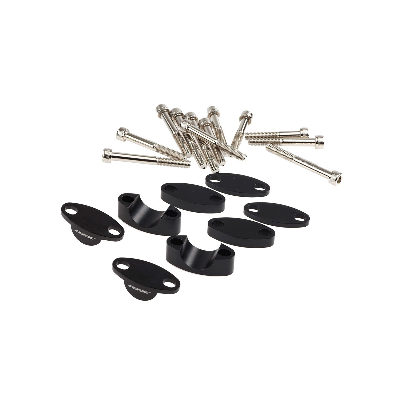 HANDLEBAR RISER KIT 7/8" BLACK 25MM/30MM/35MM/40MM - 739-0822