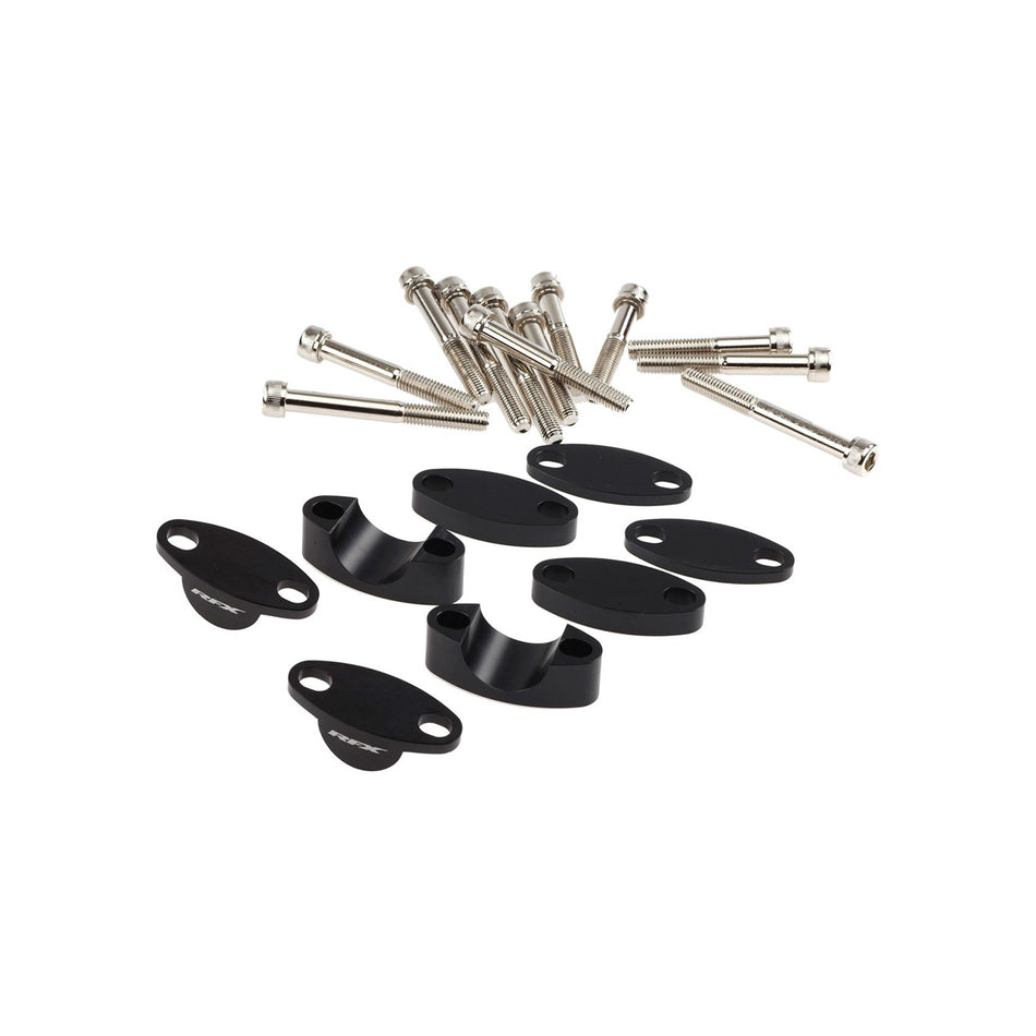 HANDLEBAR RISER KIT 7/8" BLACK 25MM/30MM/35MM/40MM - 739-0822