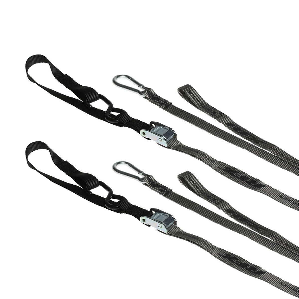 1.0 TIE DOWNS SOFT LOOP & CARABINER BLACK - 739-1145