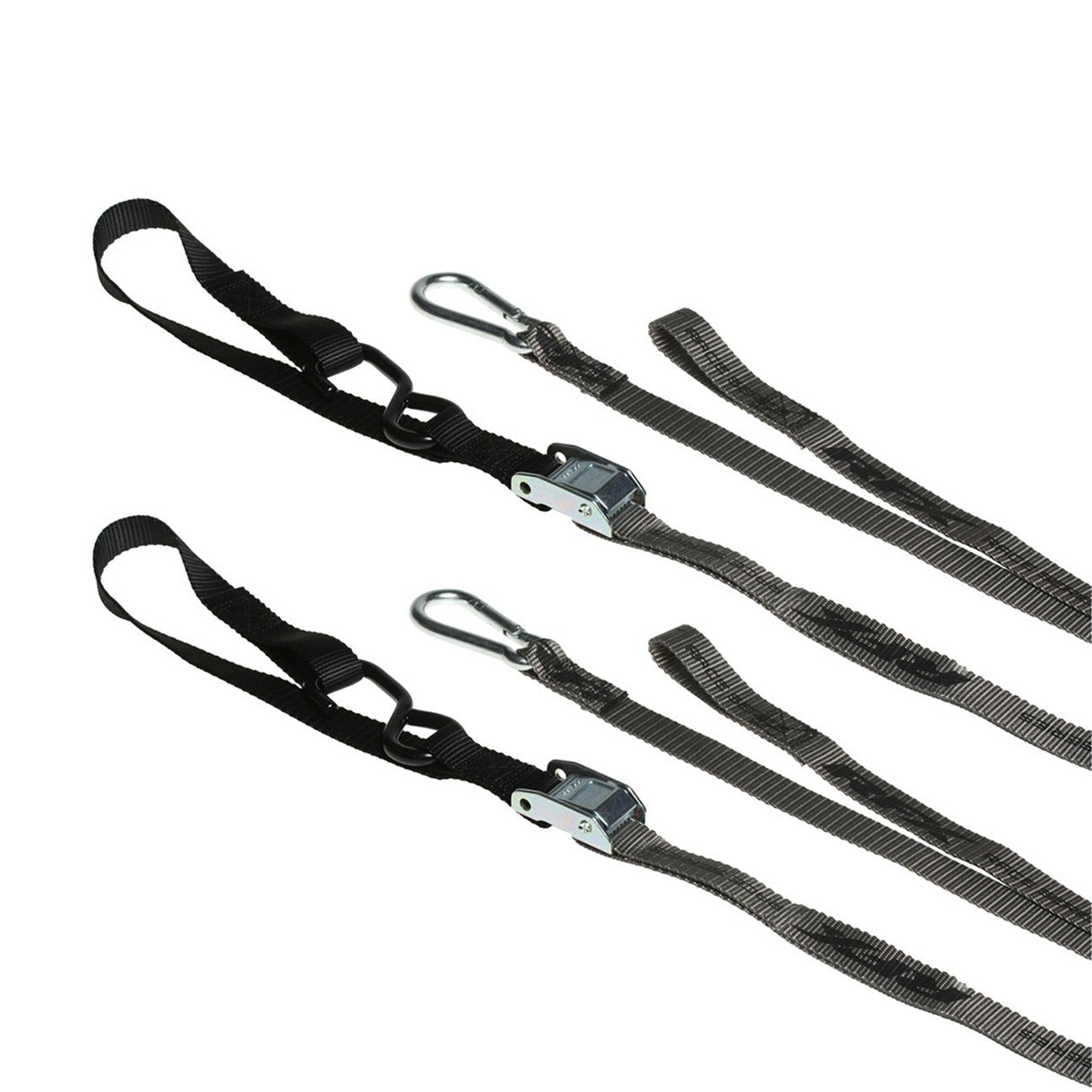 1.0 TIE DOWNS SOFT LOOP & CARABINER BLACK - 739-1145