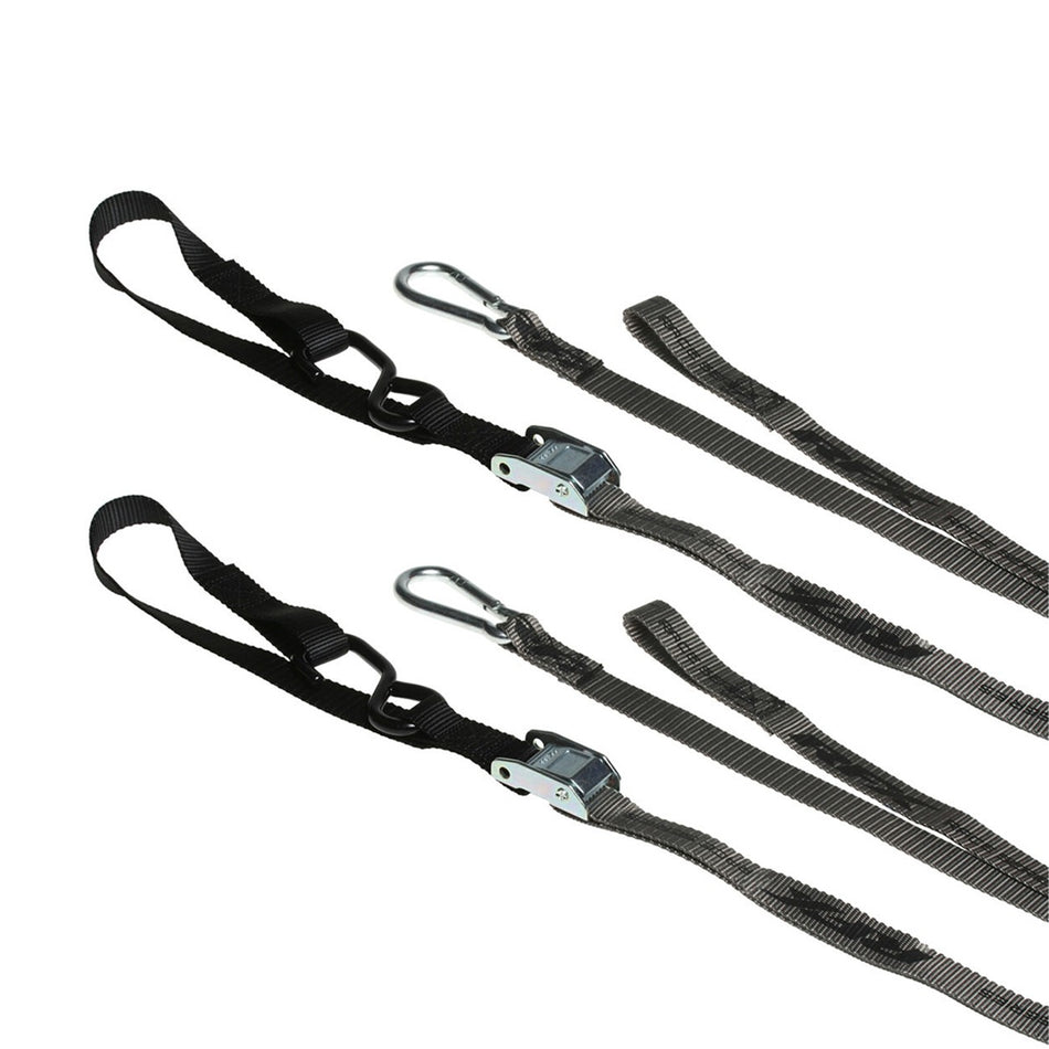 1.0 TIE DOWNS SOFT LOOP & CARABINER BLACK - 739-1145