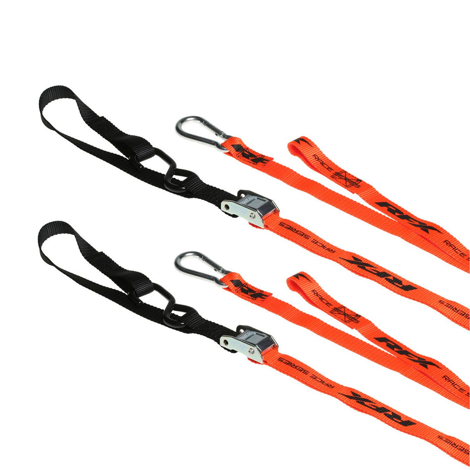 1.0 TIE DOWNS SOFT LOOP & CARABINER ORANGE - 739-1149