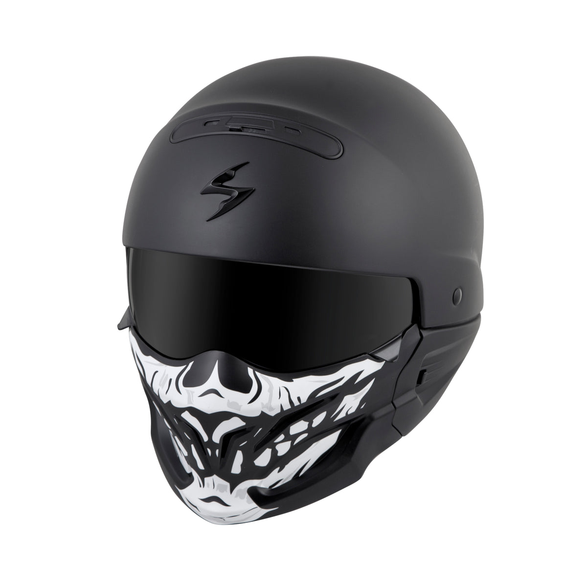 COVERT FACE MASK SKULL BLACK/WHITE - 75-01045-4