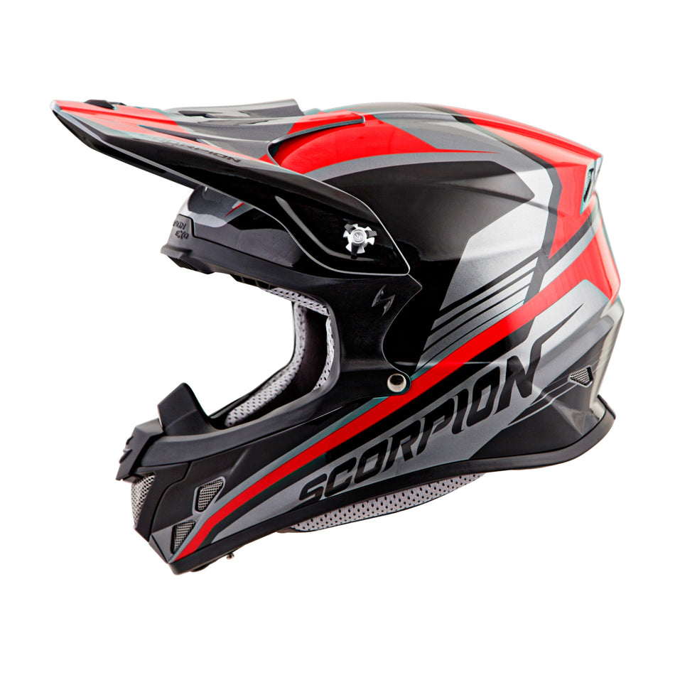 VX-R70 OFF-ROAD HELMET ASCEND SILVER/RED MD - 75-1703M-1
