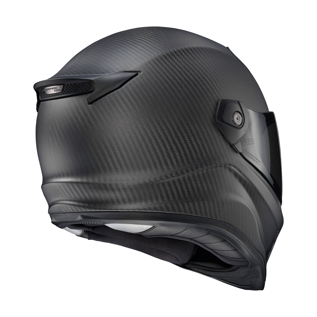 COVERT FX CARBON FULL FACE HELMET MATTE BLACK LG - 75-2431L-1