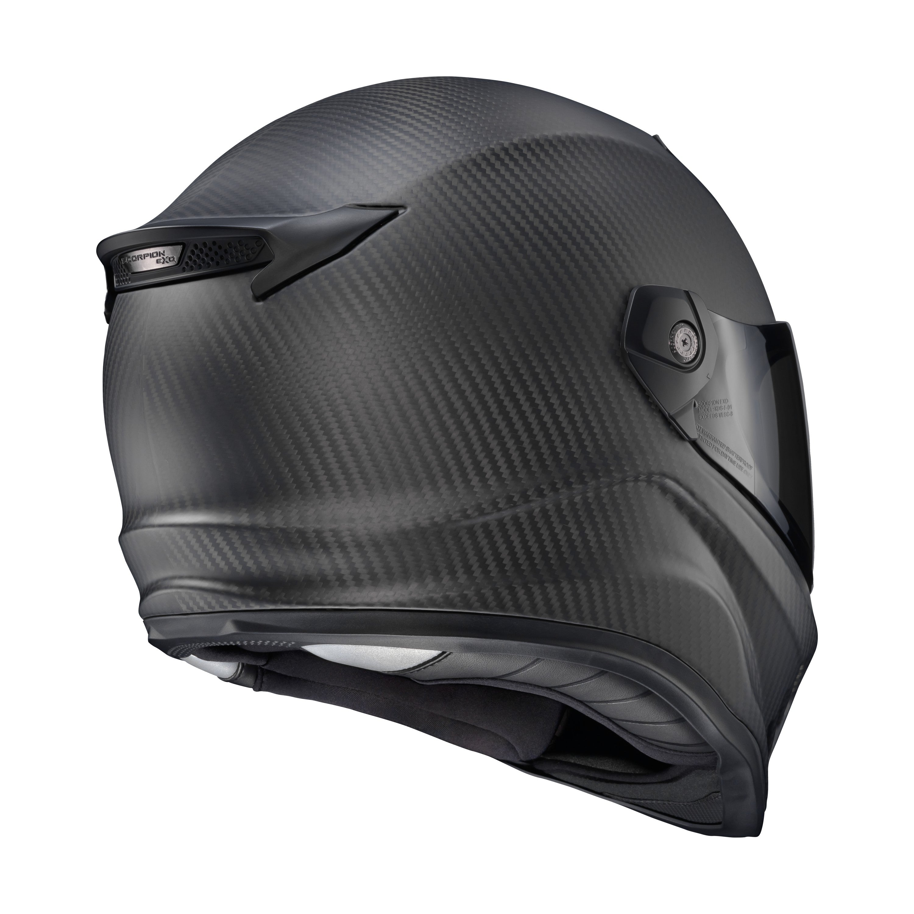 COVERT FX CARBON FULL FACE HELMET MATTE BLACK LG - 75-2431L-1