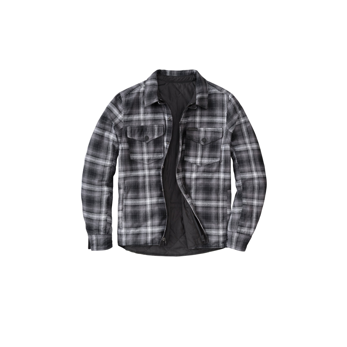 MORPHEUS REVERSABLE JACKET BLACK/PLAID GREY MD - 75-6108M