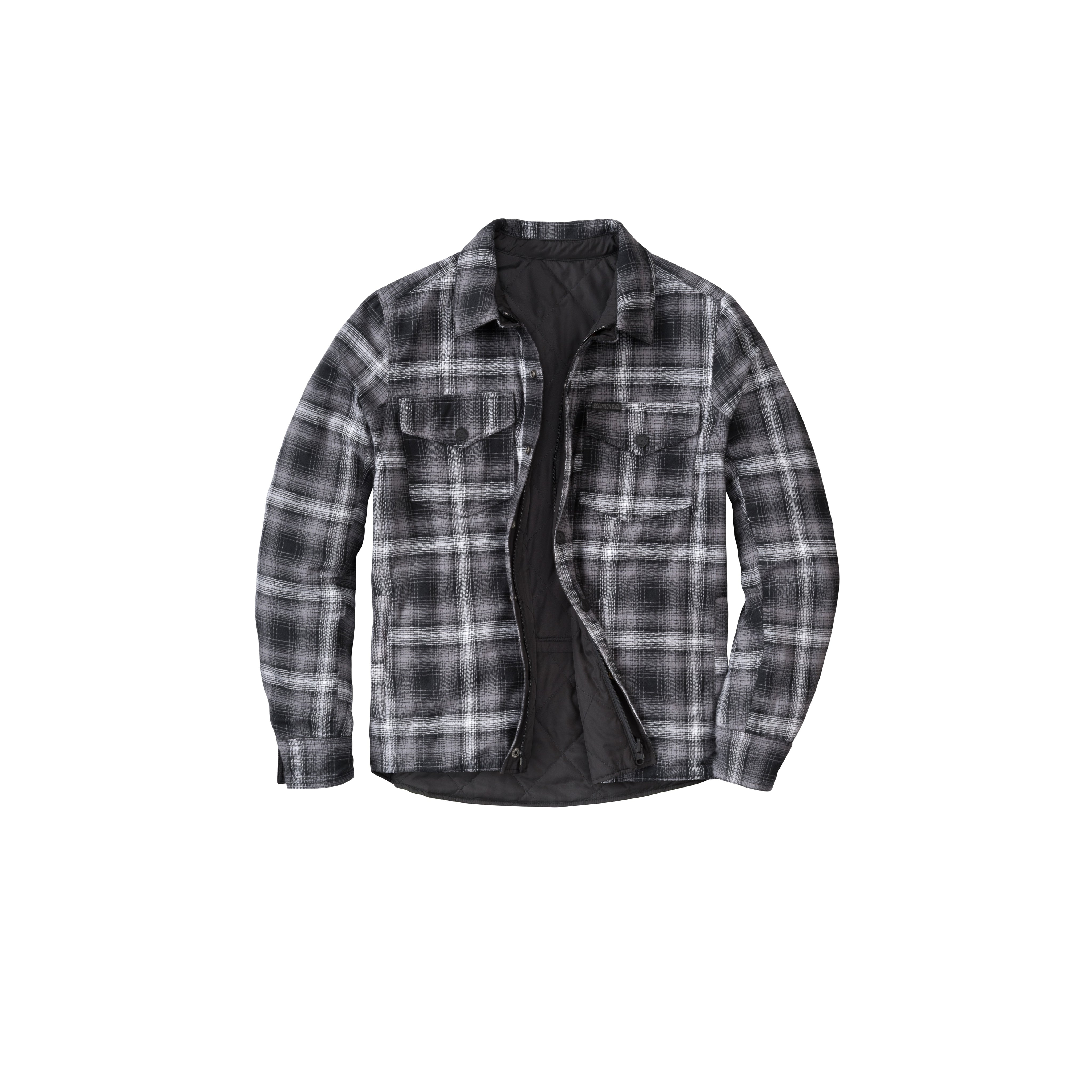 MORPHEUS REVERSABLE JACKET BLACK/PLAID GREY MD - 75-6108M