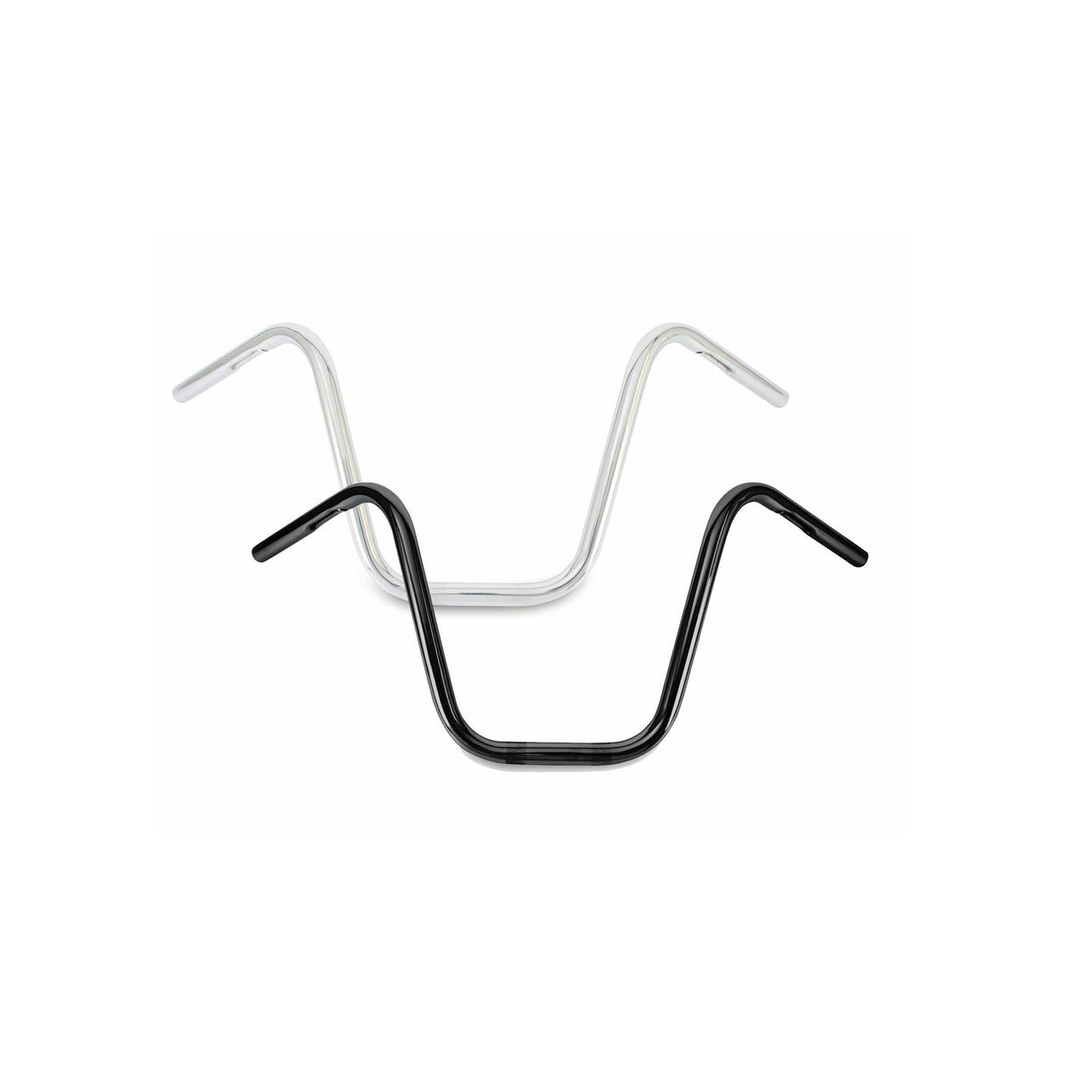 NARROW 12" APEHANGERS 1" BLACK - 750-05417