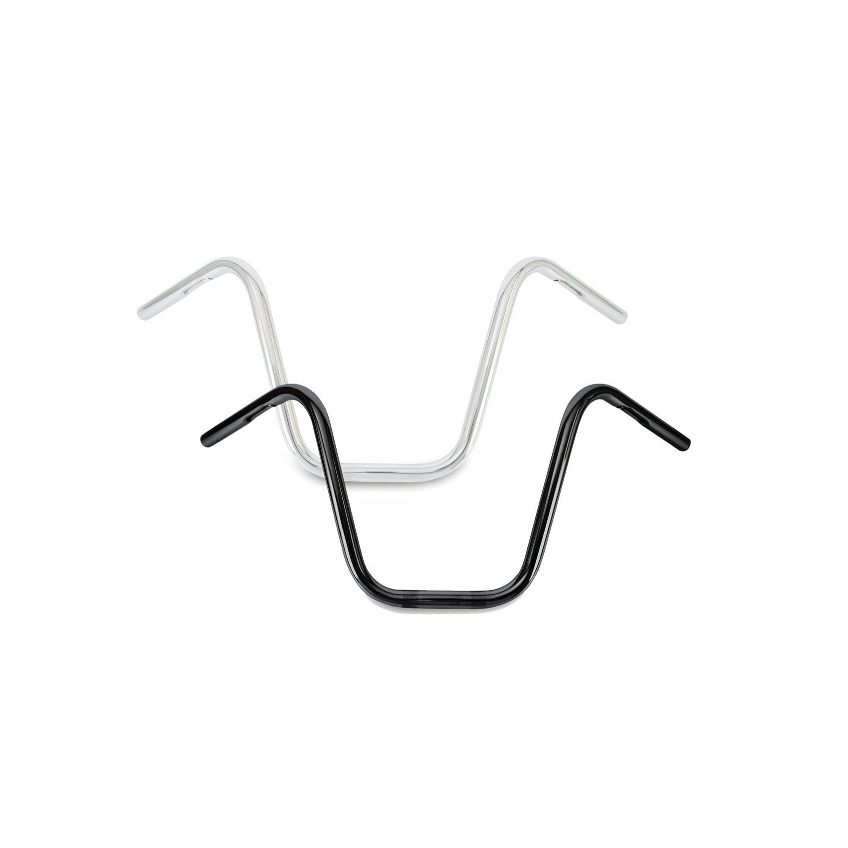 NARROW 12" APEHANGERS 1" BLACK - 750-05417