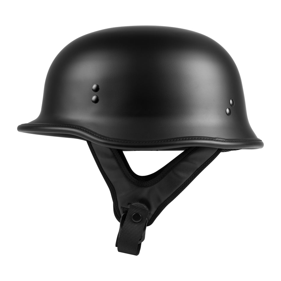 9MM GERMAN BEANIE HELMET MATTE BLACK 2X - 77-10012X