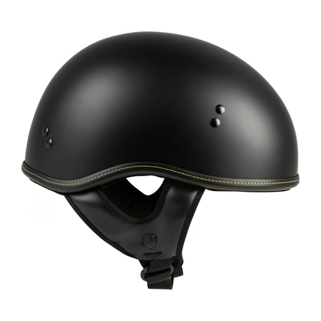 .357 SOLID HALF HELMET MATTE BLACK SM - 77-1101S-2