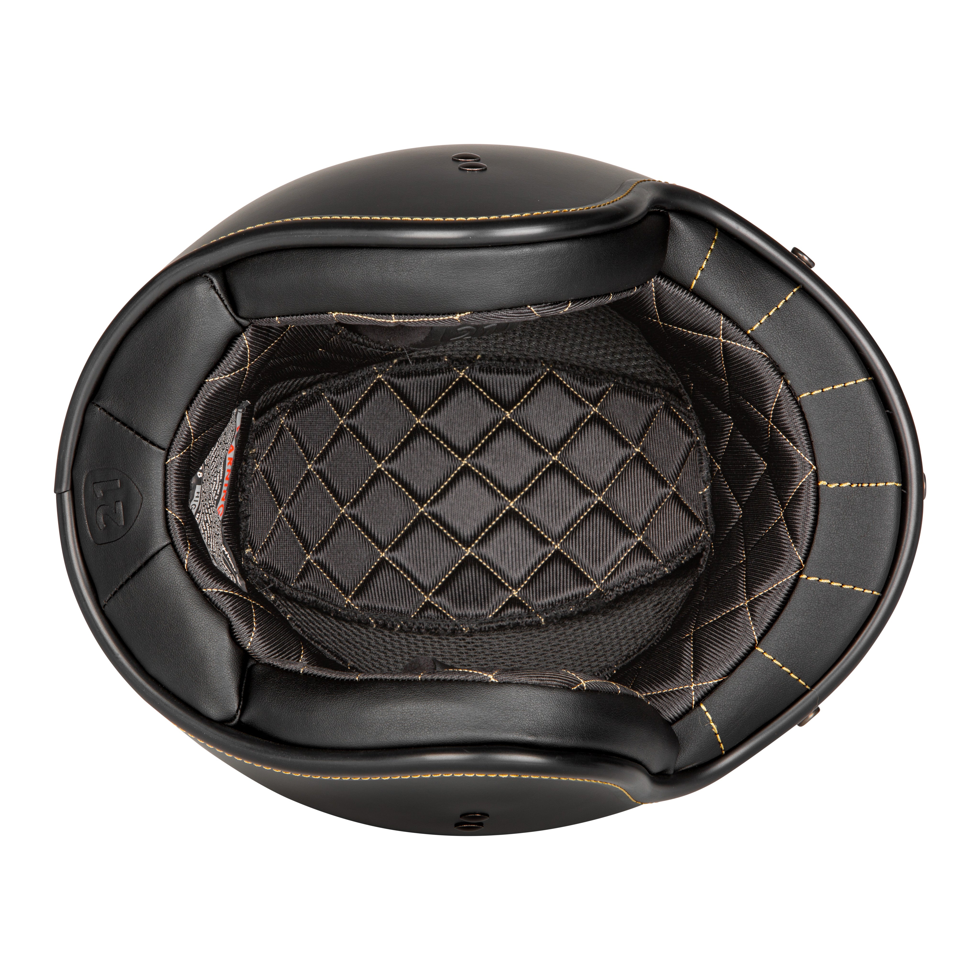 .38 RETRO HELMET MATTE BLACK XS - 77-1201XS-2