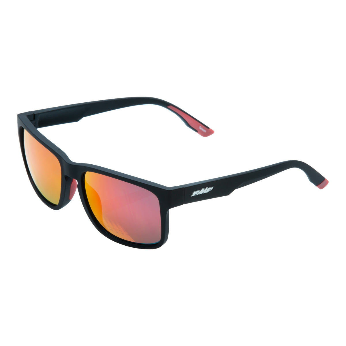 GEARS SUNGLASS MT BLK / RED MIRROR - 78-4008