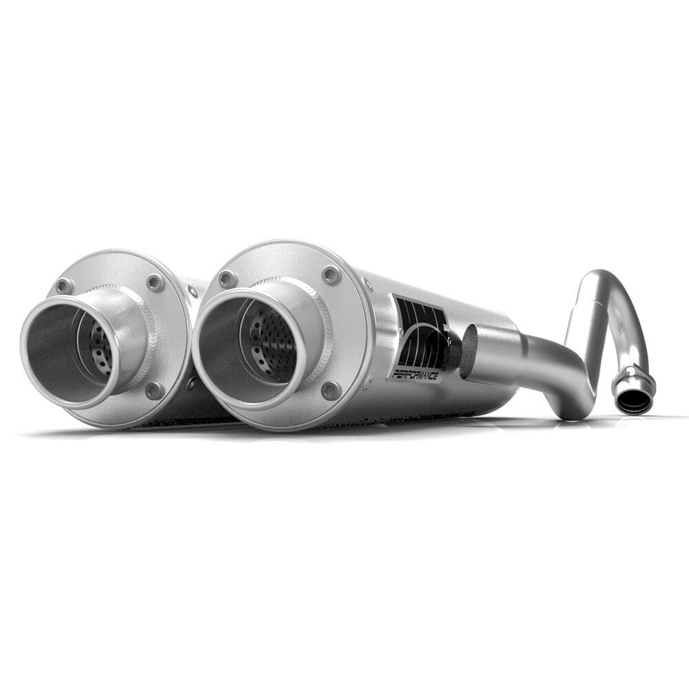 PERF SERIES DUAL TURBO BACK BRUSHED CAN - 785-1112