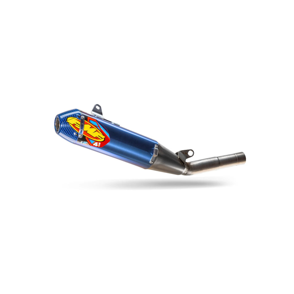 FACTORY 4.1 RCT ANOD TI S/O W/BLUE C/F END CAP - 79-044486