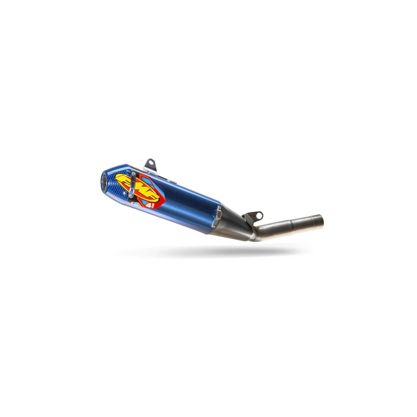 FACTORY 4.1 RCT ANOD TI S/O W/BLUE C/F END CAP - 79-044488