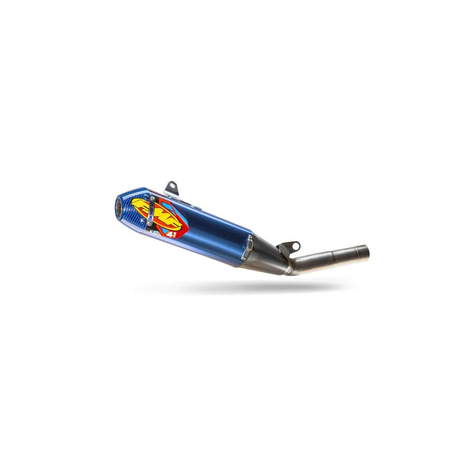 FACTORY 4.1 RCT ANOD TI S/O W/BLUE C/F END CAP - 79-044488