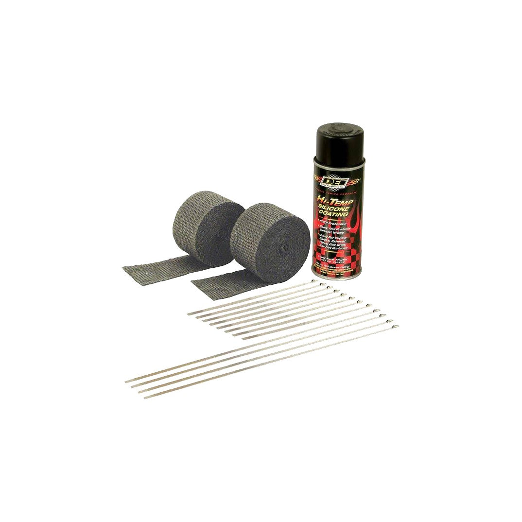 EXHAUST PIPE WRAP KIT BLACK WRAP W/BLACK COATING - 790-01000