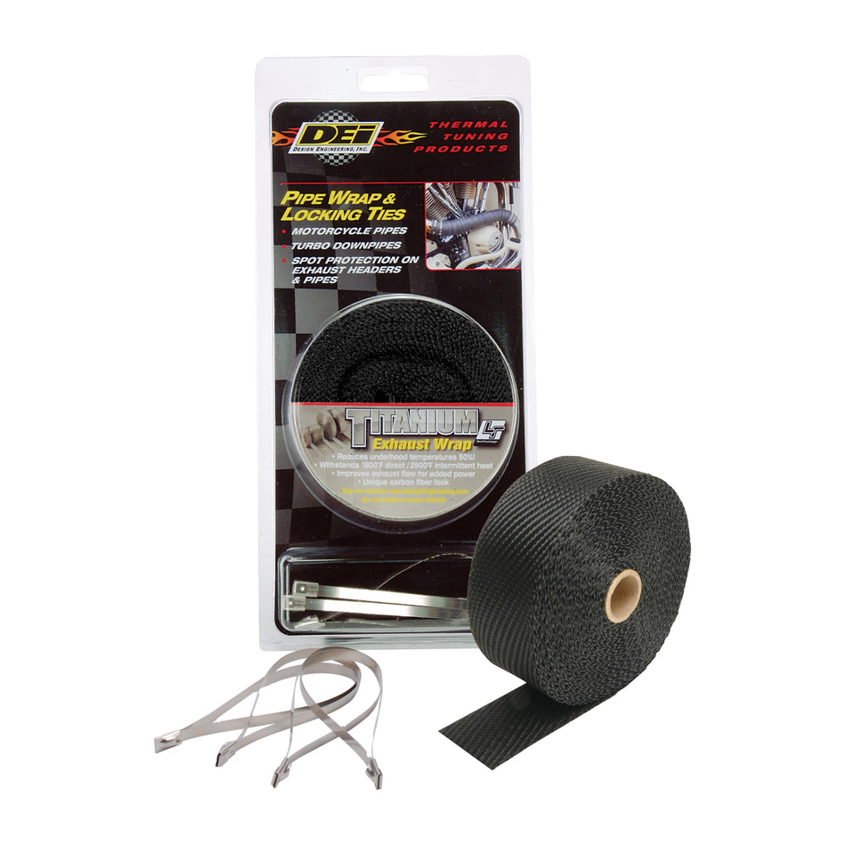 PIPE WRAP & LOCKING TIES BLACK TITANIUM - 790-01013
