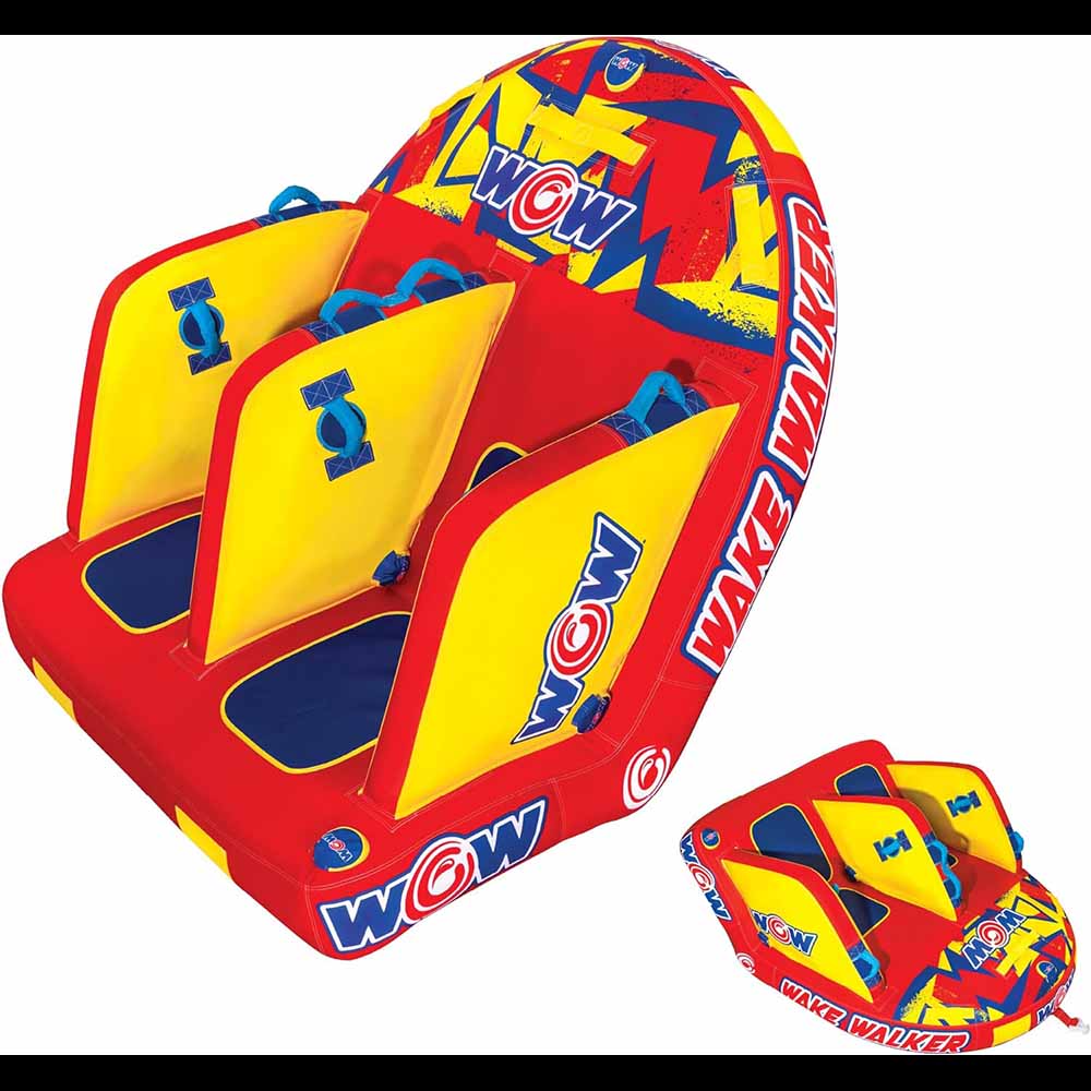 WOW Sports Wake Walker Towable Tube for Boating- 2 Person