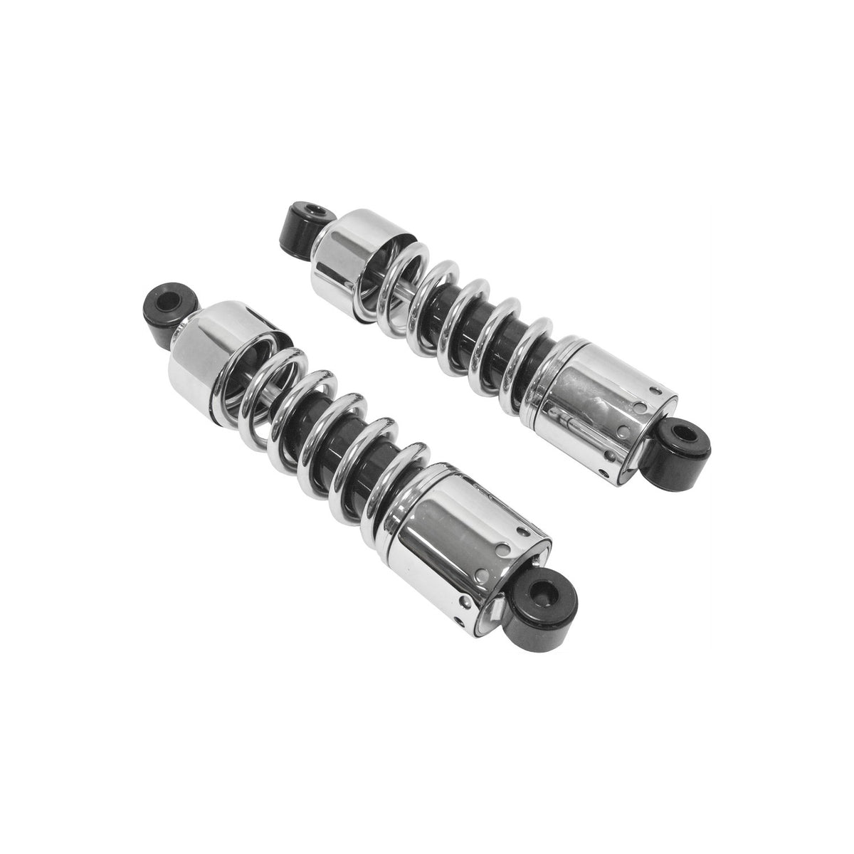 SHOCK 11" W/SHORT COVER CHROME BIG TWIN 73-86 - 820-52705