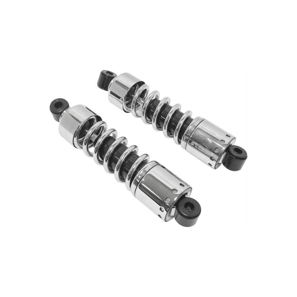SHOCK 11" W/SHORT COVER CHROME BIG TWIN 73-86 - 820-52705