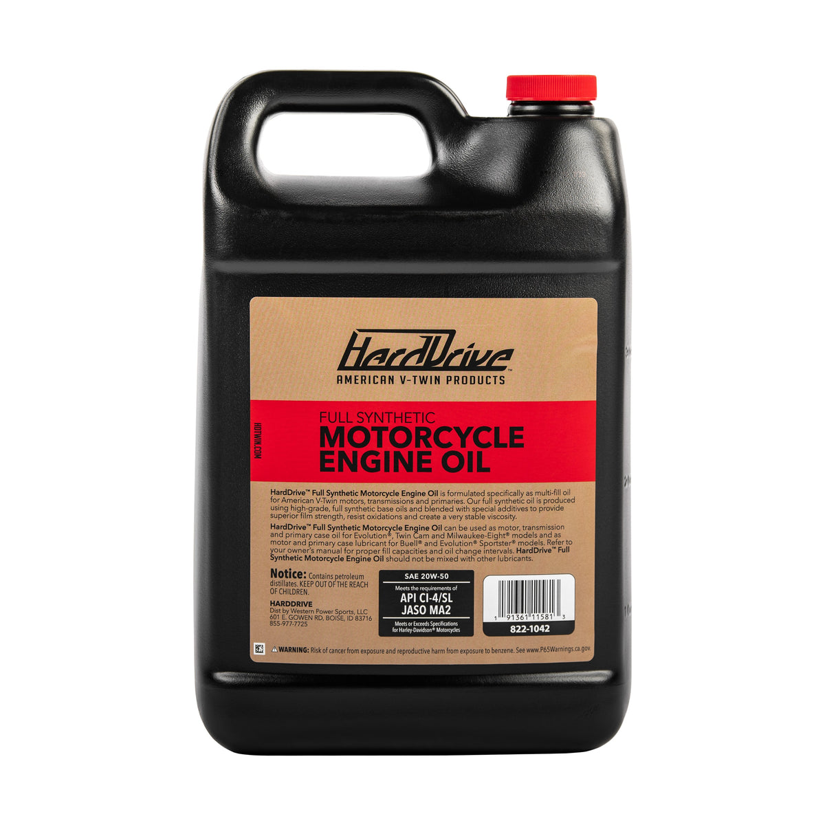 FULL SYN ENGINE OIL 20W50 1 GAL (4/CASE  SOLD EA) - 822-1042-1
