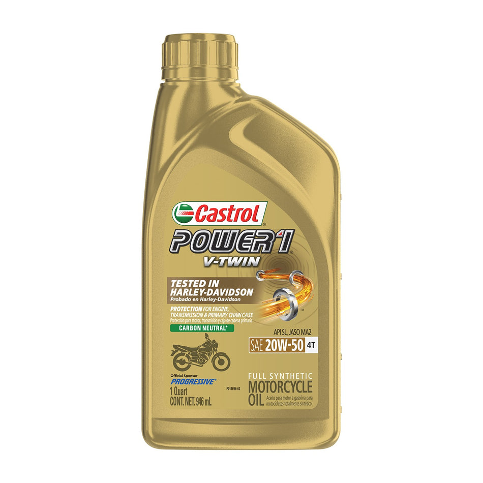 POWER 1 V-TWIN SYNTHETIC OIL 4T 20W50 1QT - 83-0441
