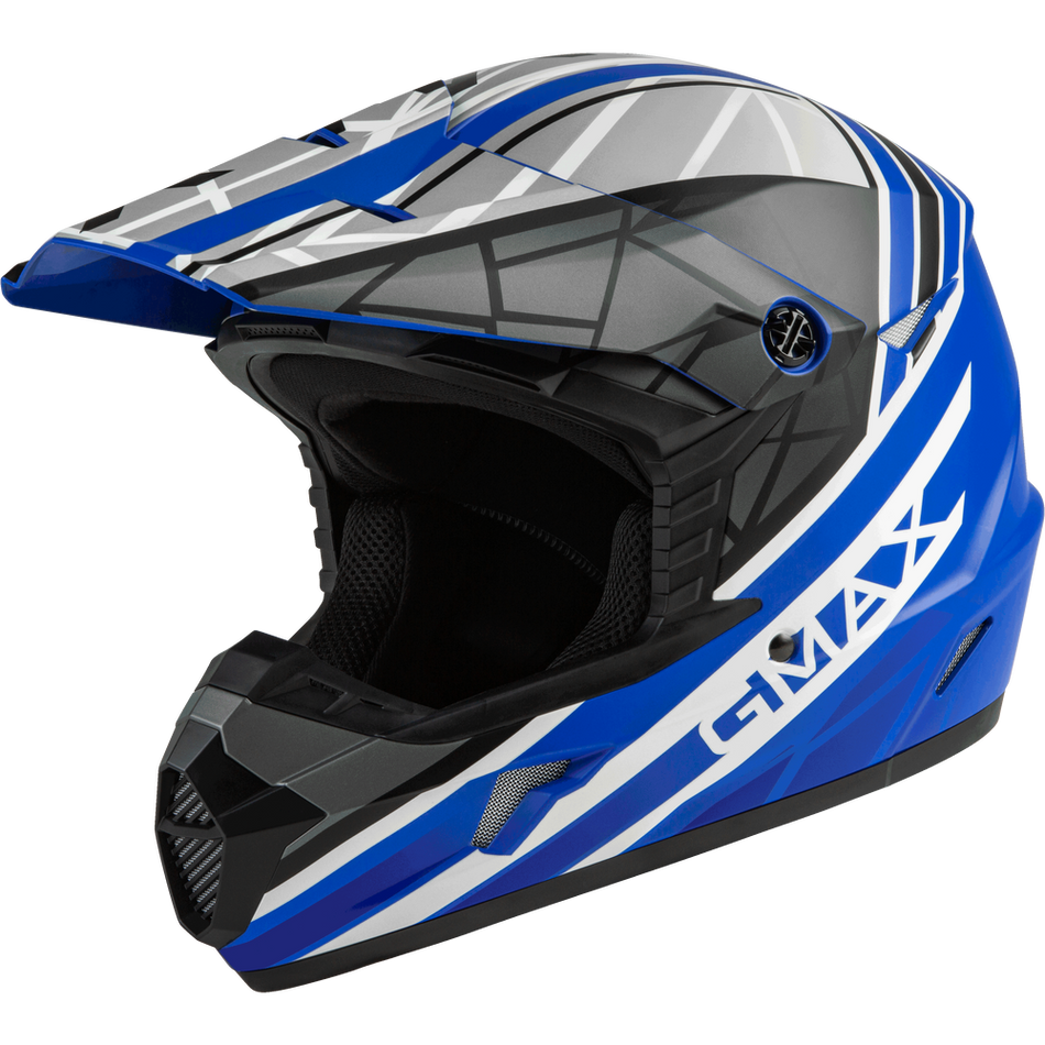 GMAX MX-46 Off Road Mega Helmet Matte Blue/Black/White