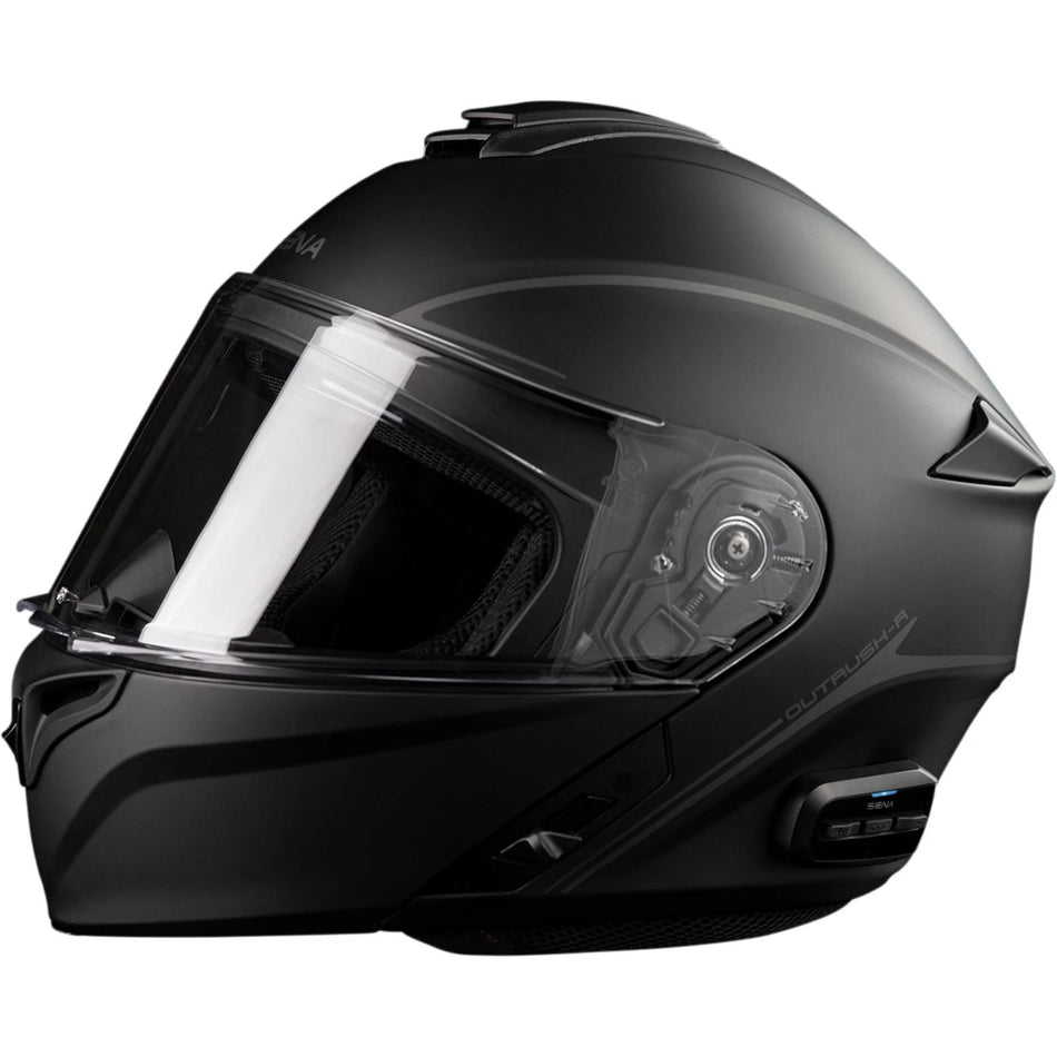 SENA OUTRUSH R FLIP-UP HELMET MATTE BLACK MD - 843-02057M