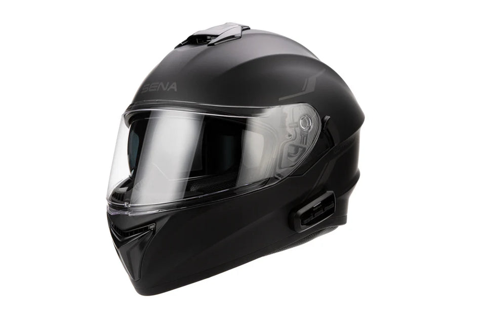 SENA OUTFORCE FULL FACE HELMET BLUETOOTH MATTE BLACK MD - 843-02114M