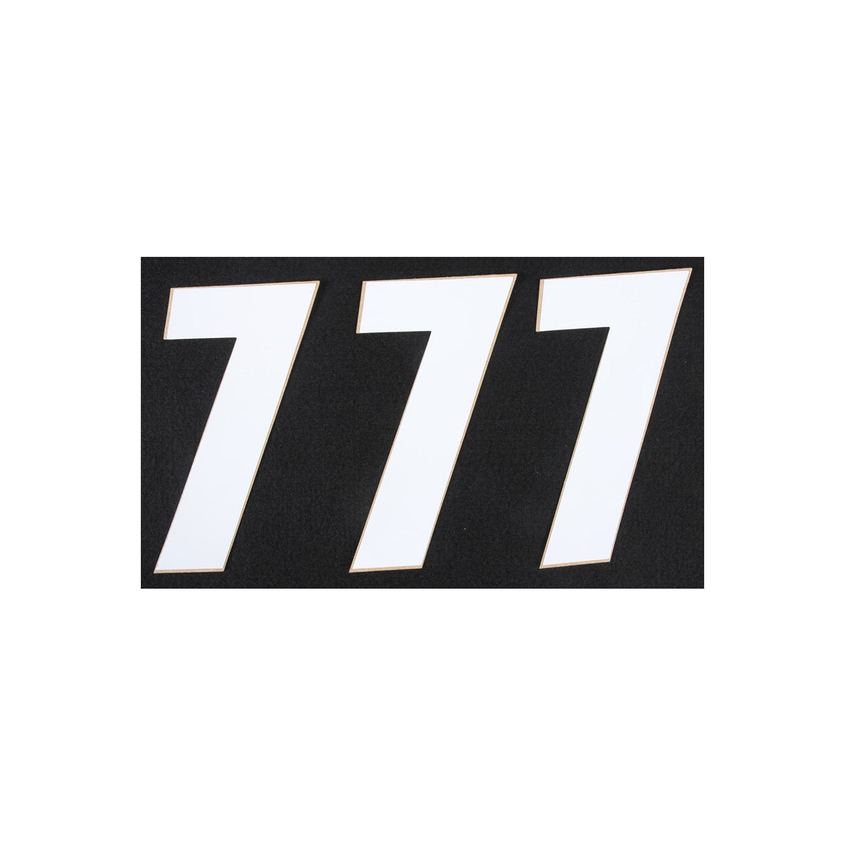 NUMBER 7 WHITE 6" 3/PK - 862-167
