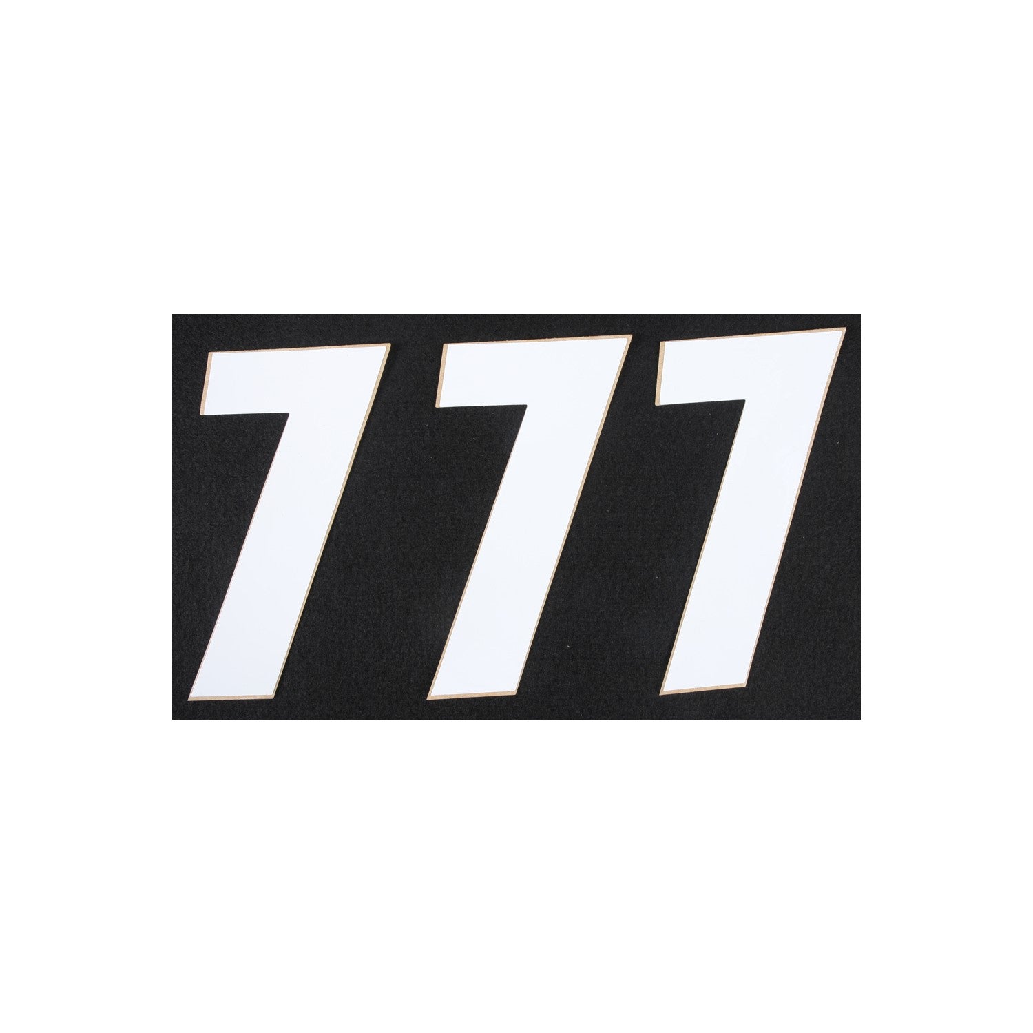 NUMBER 7 WHITE 6" 3/PK - 862-167