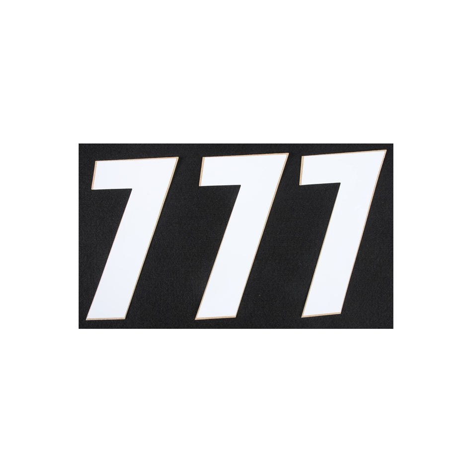 NUMBER 7 WHITE 6" 3/PK - 862-167