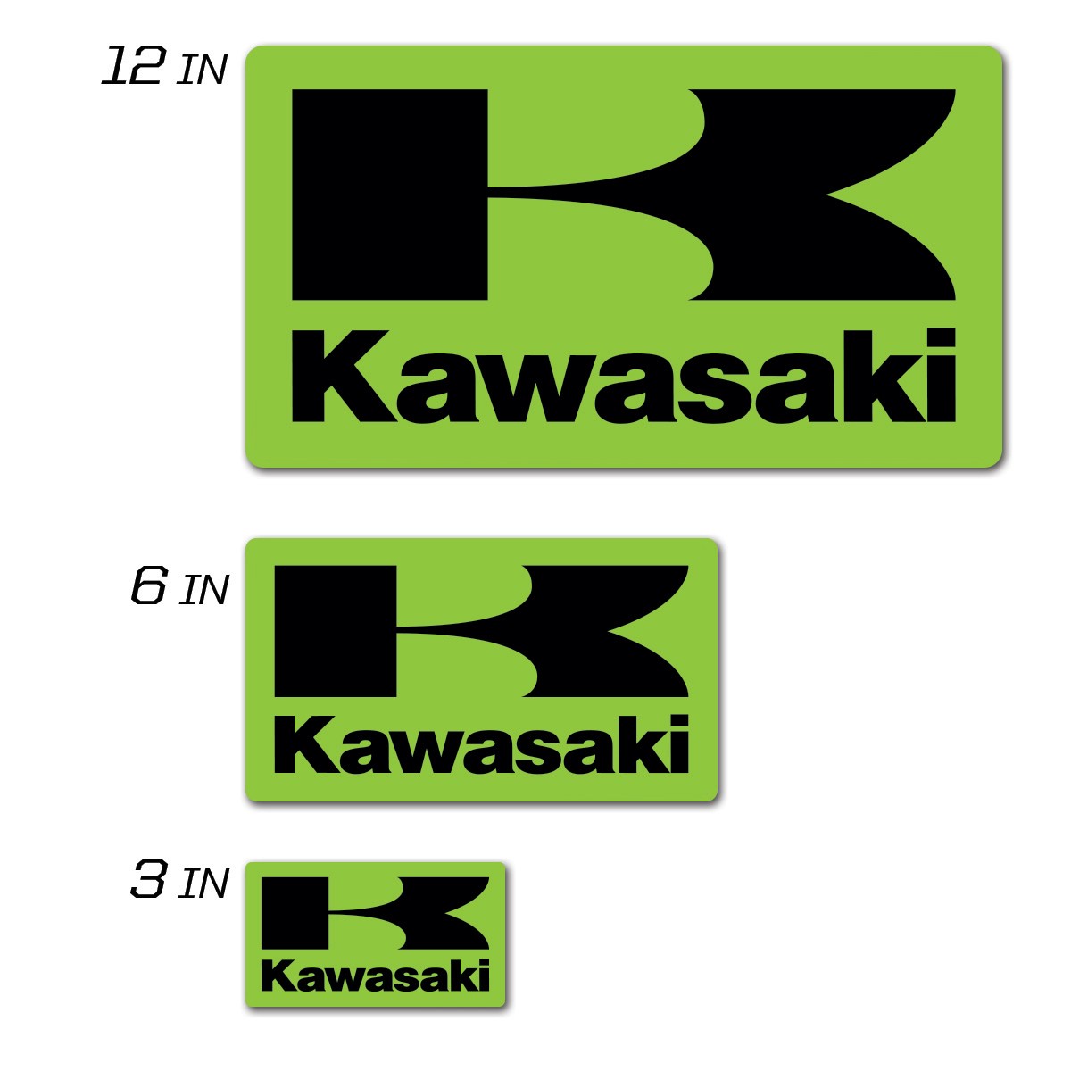 KAWASAKI ICON DECAL 12" - 862-20110