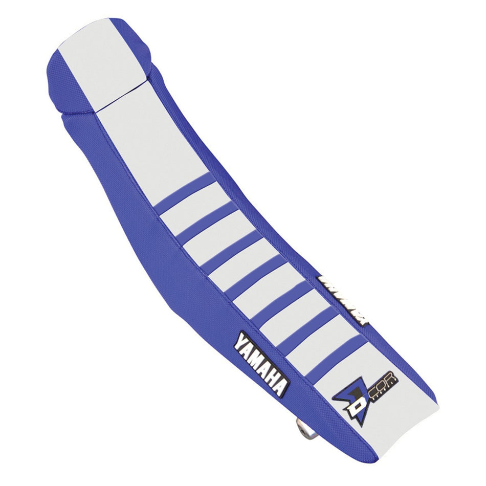 SEAT COVER BLUE/WHITE BLUE RIBS YZF250/450 - 862-50578