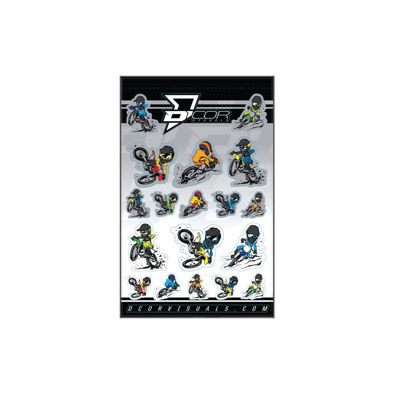 KIDS CHARICATURE DECAL SHEET 4 MIL - 862-90115