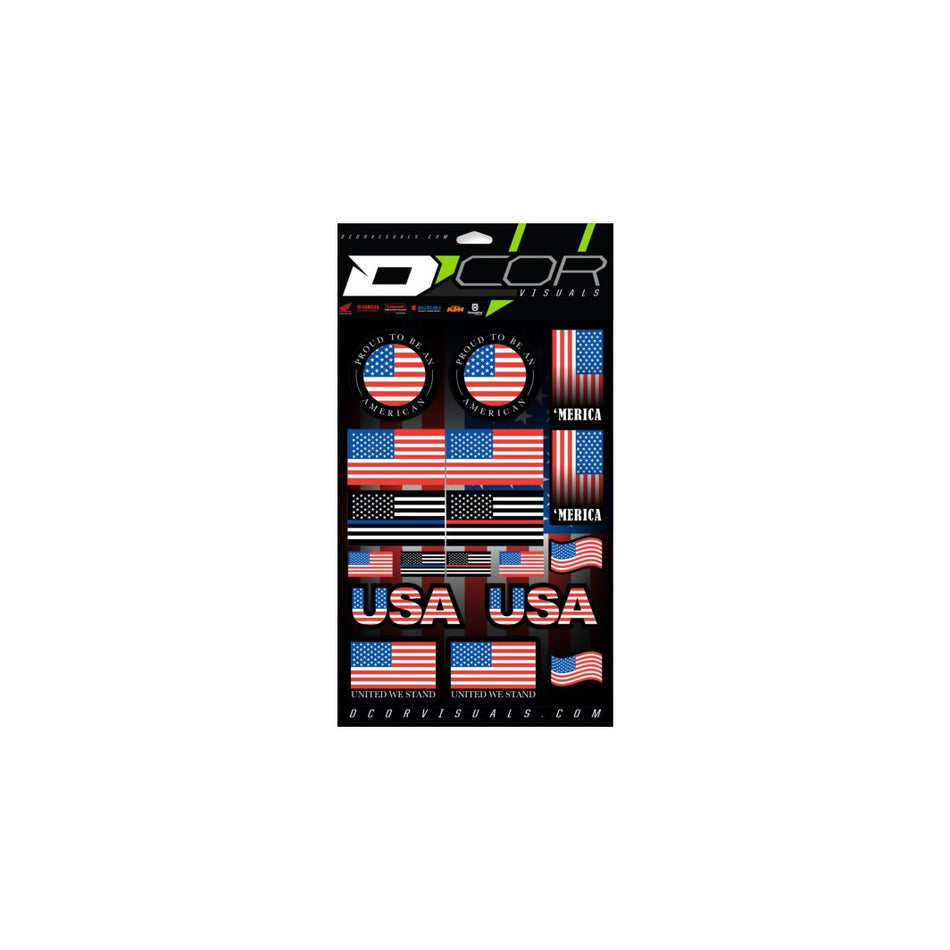 USA STICKER SHEET - 862-90120