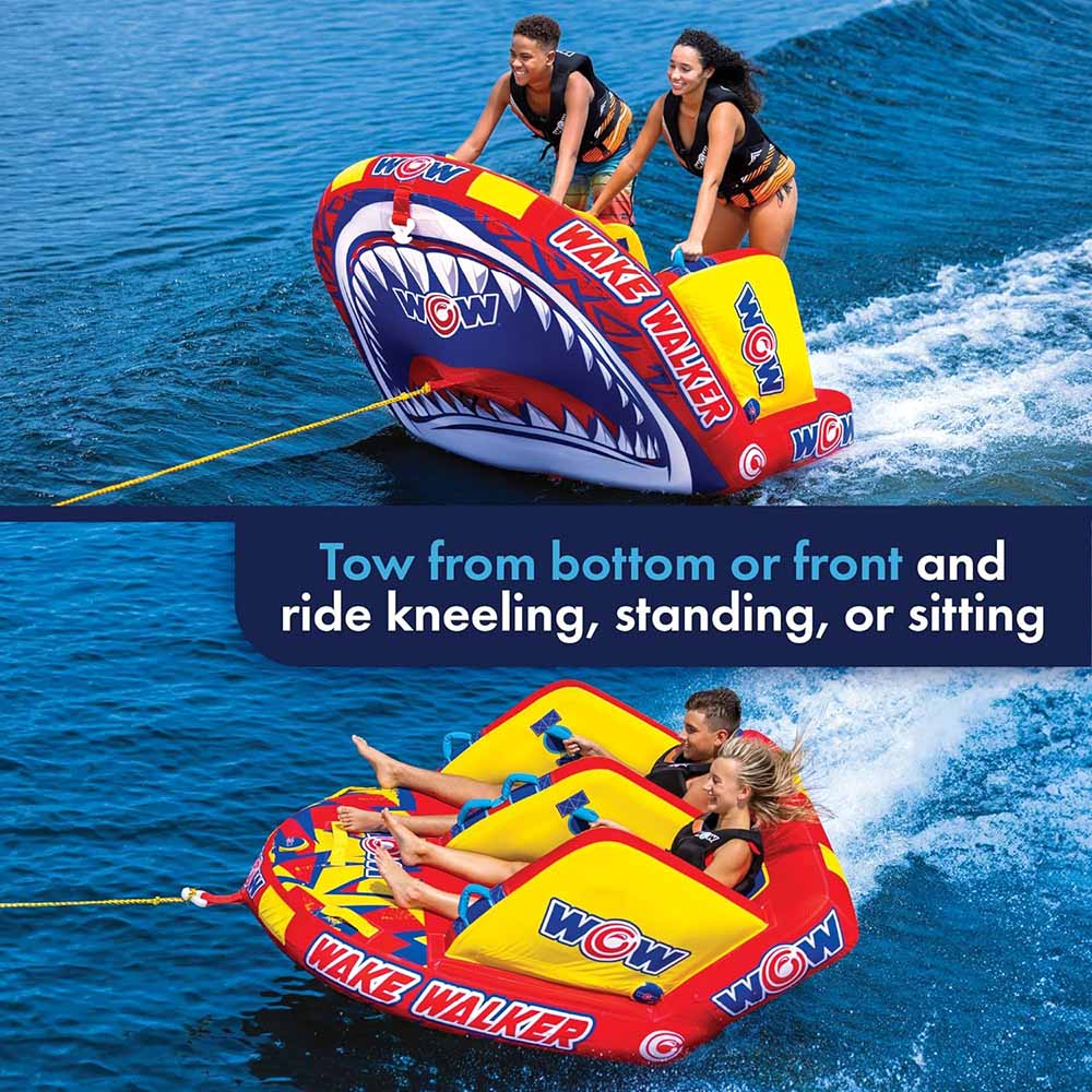 WOW Sports Wake Walker Towable Tube for Boating- 2 Person