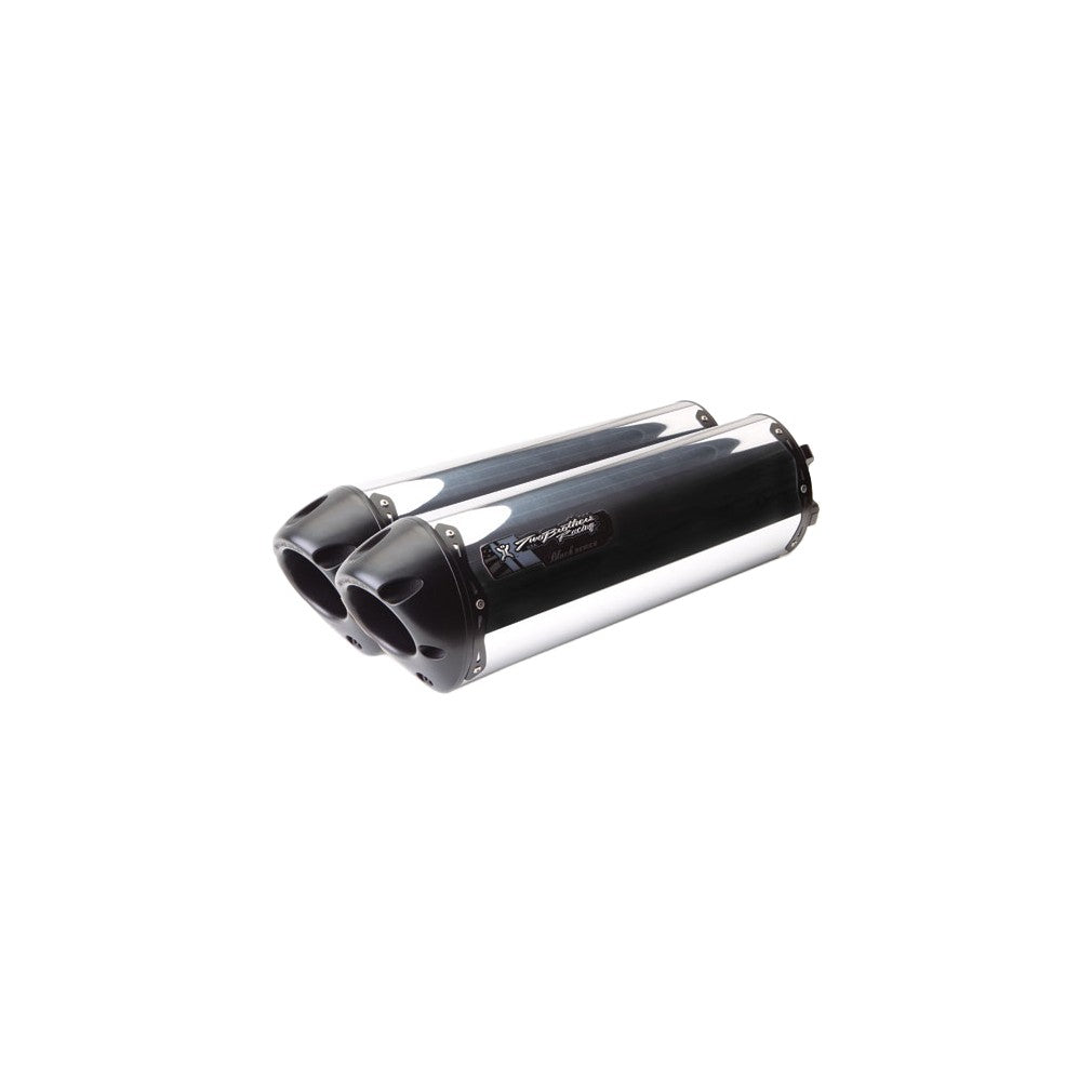 S1R BLACK SERIES DUAL SLIP-ON KAW - 93-2162AB