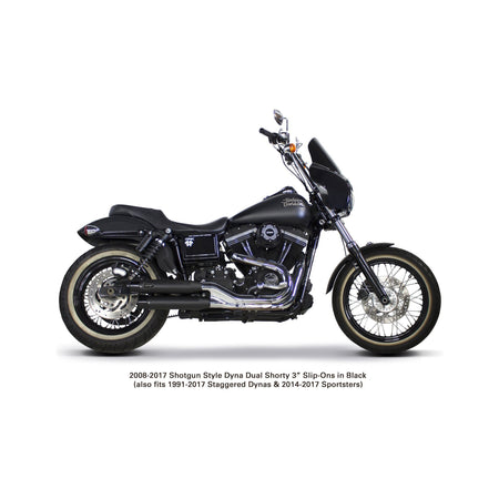 COMP S SLIP-ON DYNA/SPORTSTER BLACK W/CF END CAP - 930-02231-1