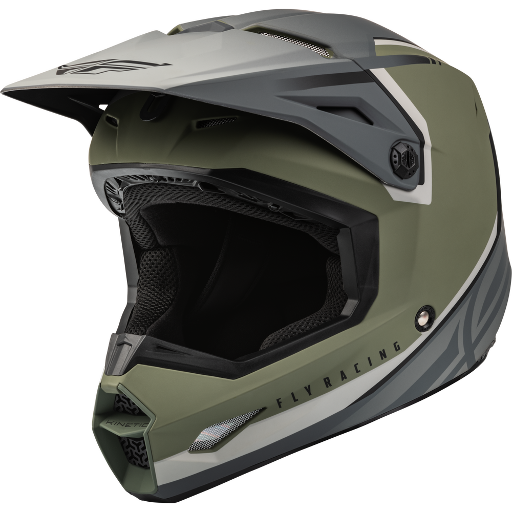 Fly Racing Kinetic Vision Helmet Matte Olive Green