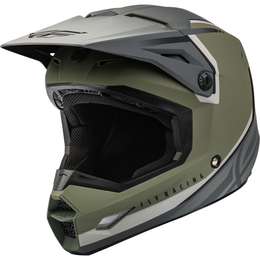 Fly Racing Kinetic Vision Helmet Matte Olive Green