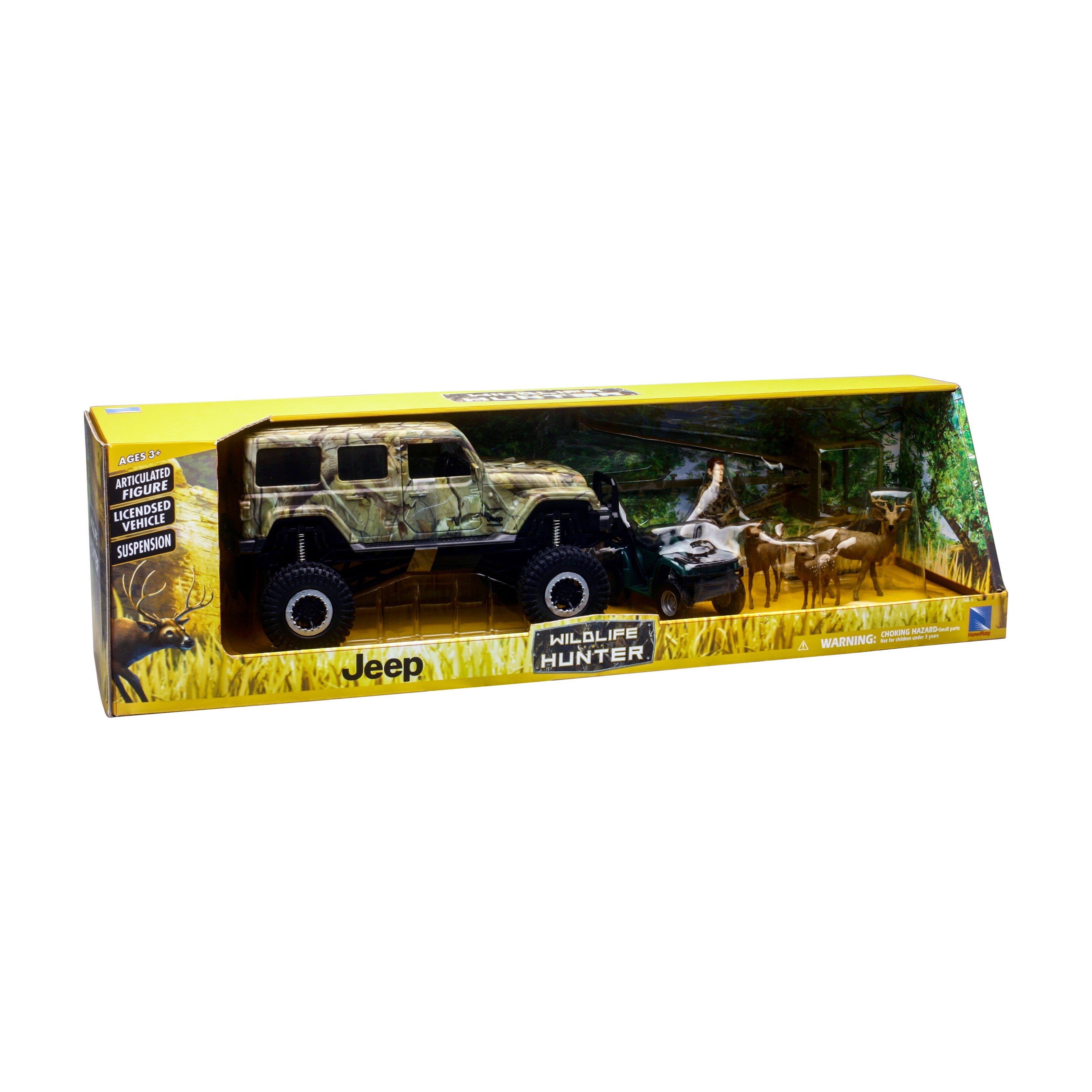 REPLICA 1:18 JEEP WRANGLER DEER HUNTING PLAY SET - 959-0142-1