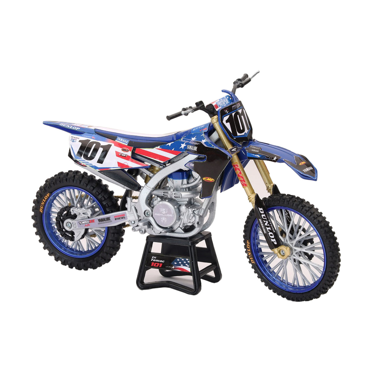 1:12 SCALE MXON YAMAHA YZ450F ELI TOMAC #101 - 959-0174